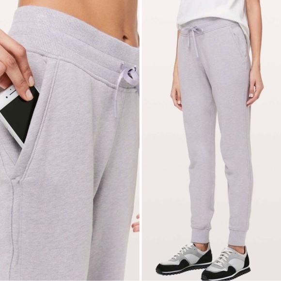 16. Lululemon Warm Down Jogger II Heather’s iced iris - Picture 1 of 16